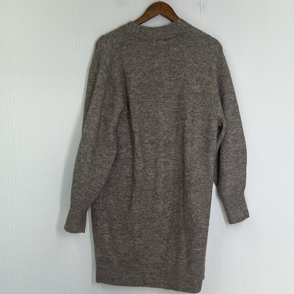 H&M - Taupe Brown Long Soft Long Sleeve Classic Open Cardigan Size XS - Picture 11 of 11